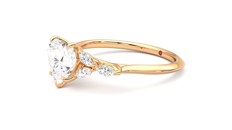 Taylor & Hart Tamora Heart Engagement Ring 360 degree image 23