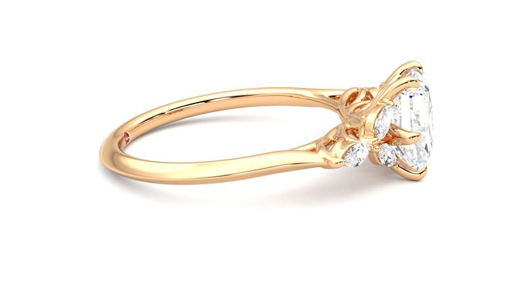 Taylor & Hart Tamora Hexagonal Engagement Ring 360 degree image 9