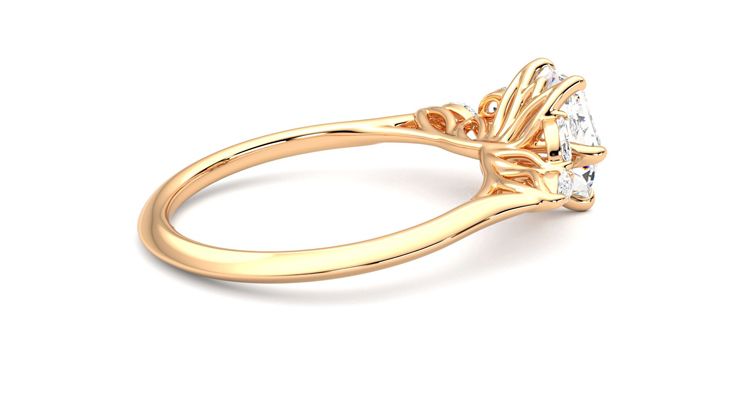 Taylor & Hart Tamora Hexagonal Engagement Ring 360 degree image 11