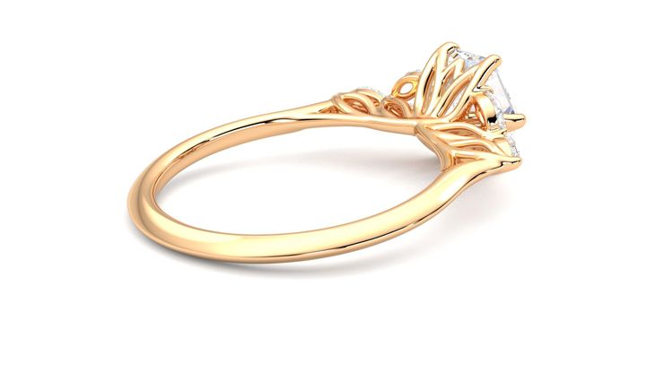 Taylor & Hart Tamora Hexagonal Engagement Ring 360 degree image 12