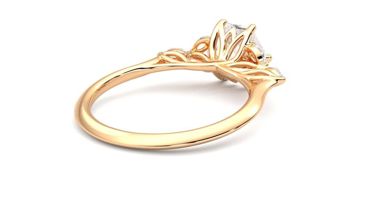 Taylor & Hart Tamora Hexagonal Engagement Ring 360 degree image 13