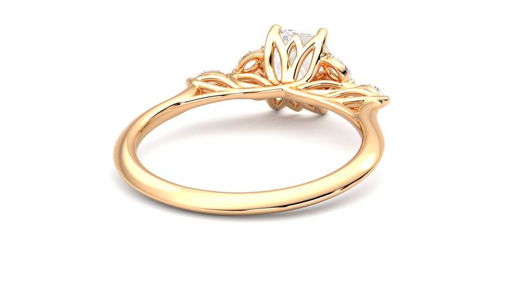Taylor & Hart Tamora Hexagonal Engagement Ring 360 degree image 14