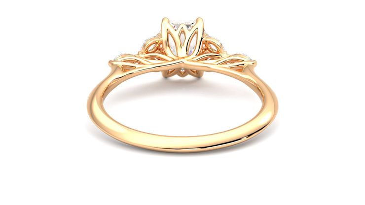 Taylor & Hart Tamora Hexagonal Engagement Ring 360 degree image 15