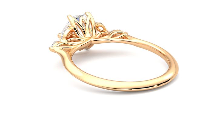 Taylor & Hart Tamora Hexagonal Engagement Ring 360 degree image 17