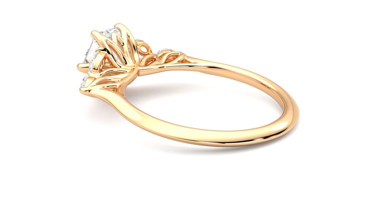 Taylor & Hart Tamora Hexagonal Engagement Ring 360 degree image 18