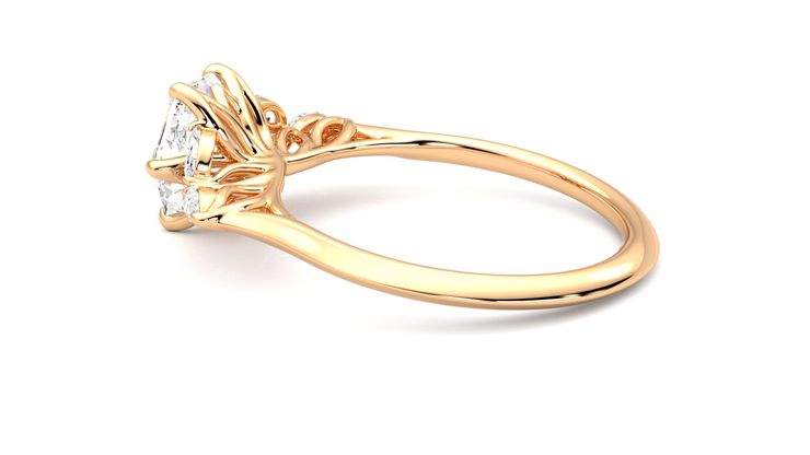 Taylor & Hart Tamora Hexagonal Engagement Ring 360 degree image 19