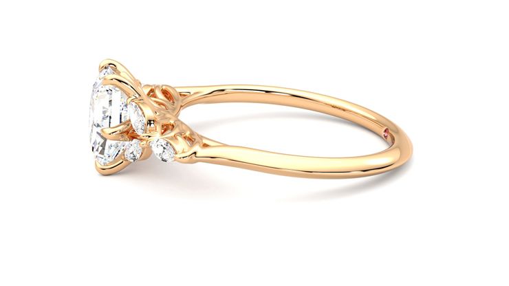 Taylor & Hart Tamora Hexagonal Engagement Ring 360 degree image 21