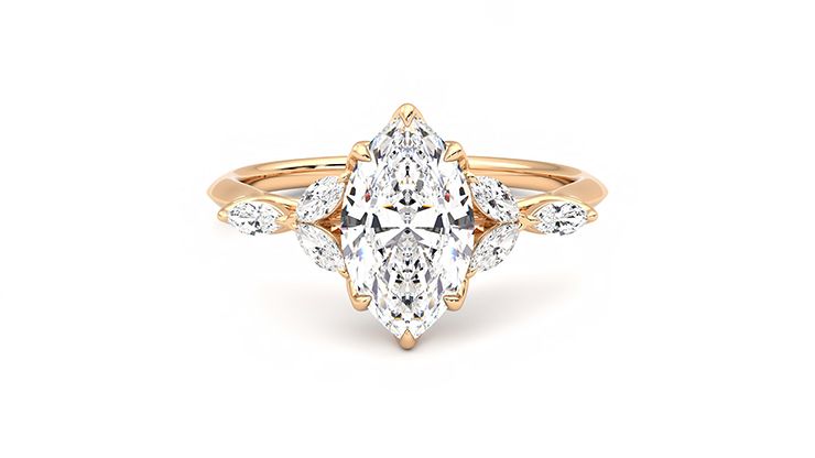 Taylor & Hart Tamora Marquise Engagement Ring 360 degree image 0