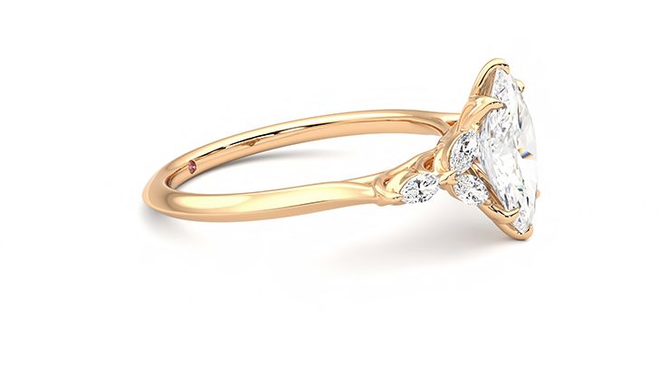Taylor & Hart Tamora Marquise Engagement Ring 360 degree image 8