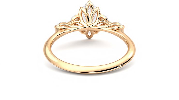 Taylor & Hart Tamora Marquise Engagement Ring 360 degree image 15