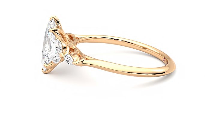Taylor & Hart Tamora Marquise Engagement Ring 360 degree image 21