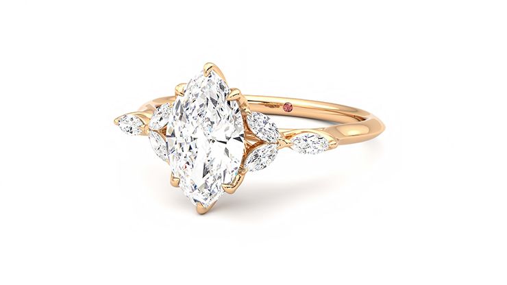 Taylor & Hart Tamora Marquise Engagement Ring 360 degree image 26