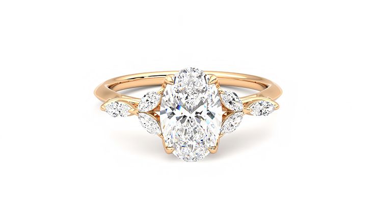 Taylor & Hart Tamora Oval Engagement Ring 360 degree image 1