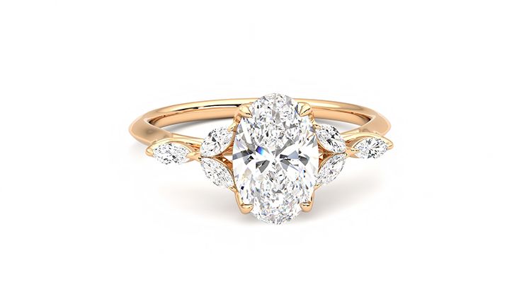 Taylor & Hart Tamora Oval Engagement Ring 360 degree image 2
