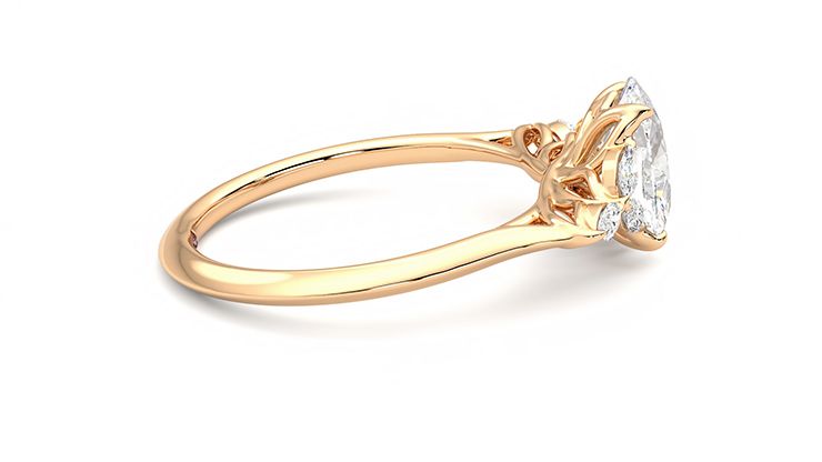 Taylor & Hart Tamora Oval Engagement Ring 360 degree image 10