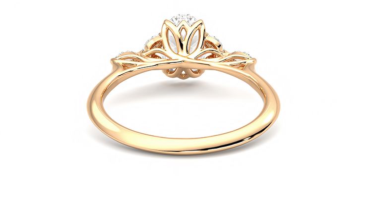 Taylor & Hart Tamora Oval Engagement Ring 360 degree image 15