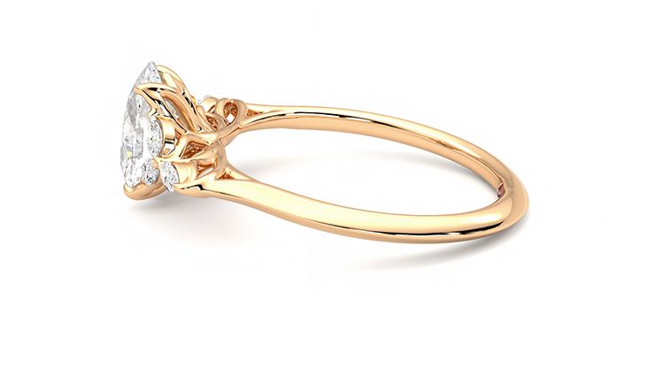Taylor & Hart Tamora Oval Engagement Ring 360 degree image 20