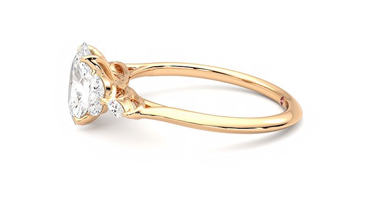 Taylor & Hart Tamora Oval Engagement Ring 360 degree image 21