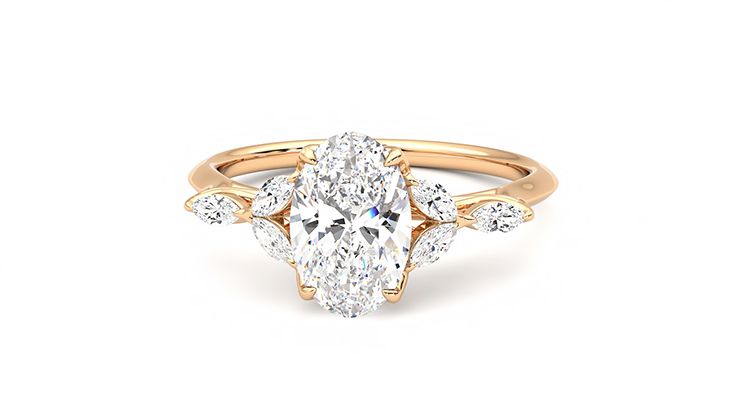 Taylor & Hart Tamora Oval Engagement Ring 360 degree image 28