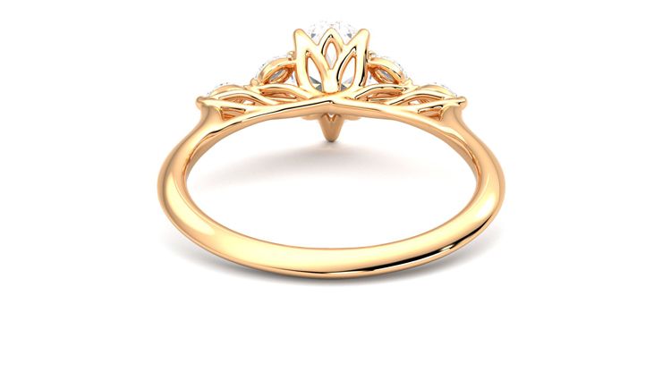 Taylor & Hart Tamora Pear Engagement Ring 360 degree image 15