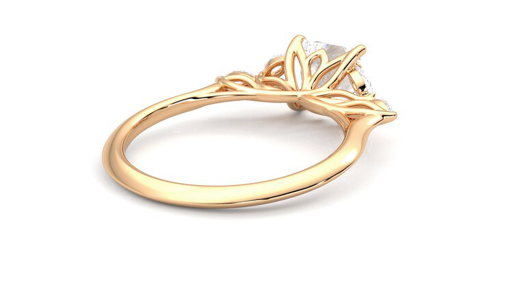 Taylor & Hart Tamora Princess Engagement Ring 360 degree image 13