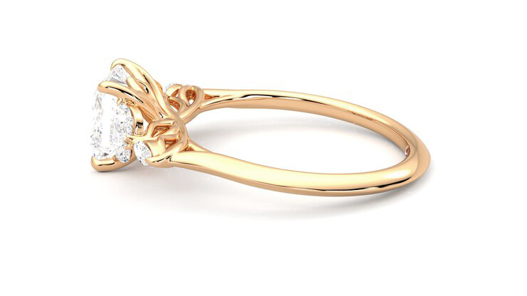 Taylor & Hart Tamora Princess Engagement Ring 360 degree image 20