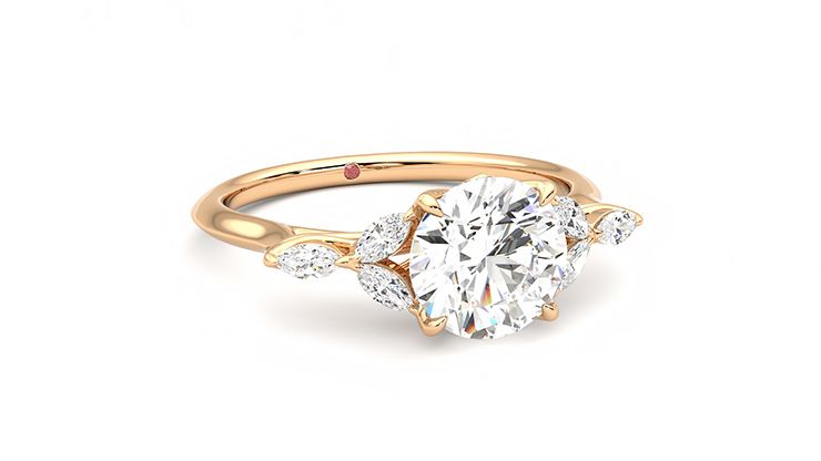 Taylor & Hart Tamora Round Engagement Ring 360 degree image 4