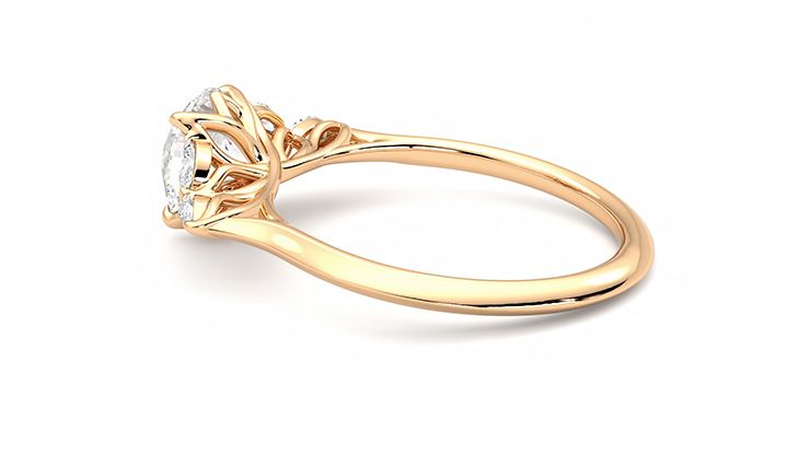 Taylor & Hart Tamora Round Engagement Ring 360 degree image 19