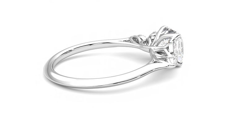 Taylor & Hart Tamora Asscher Engagement Ring 360 degree image 11