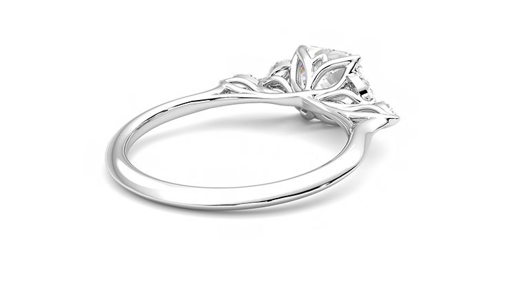 Taylor & Hart Tamora Asscher Engagement Ring 360 degree image 13
