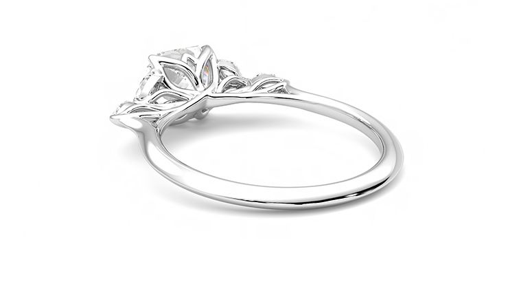 Taylor & Hart Tamora Asscher Engagement Ring 360 degree image 17
