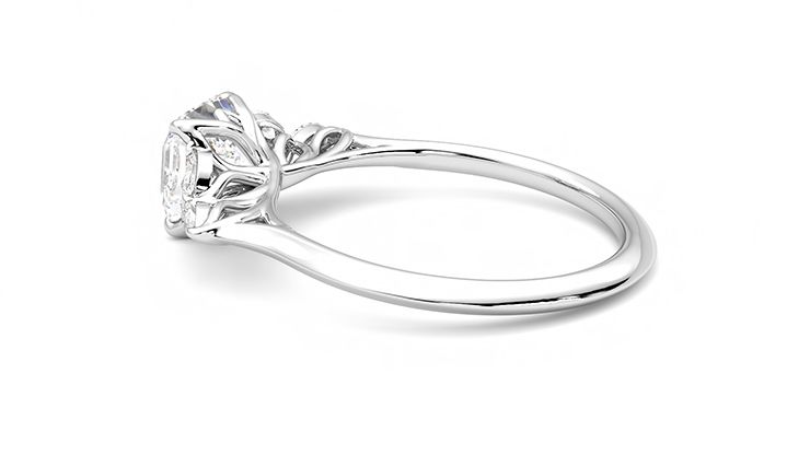 Taylor & Hart Tamora Asscher Engagement Ring 360 degree image 19