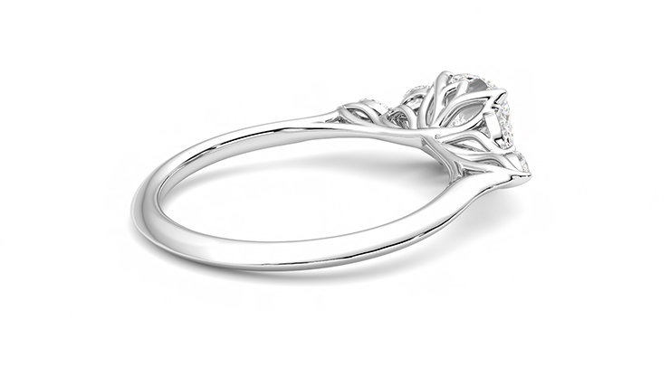 Taylor & Hart Tamora Cushion Engagement Ring 360 degree image 12