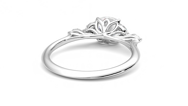 Taylor & Hart Tamora Cushion Engagement Ring 360 degree image 14