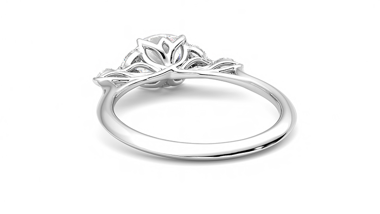 Taylor & Hart Tamora Cushion Engagement Ring 360 degree image 16