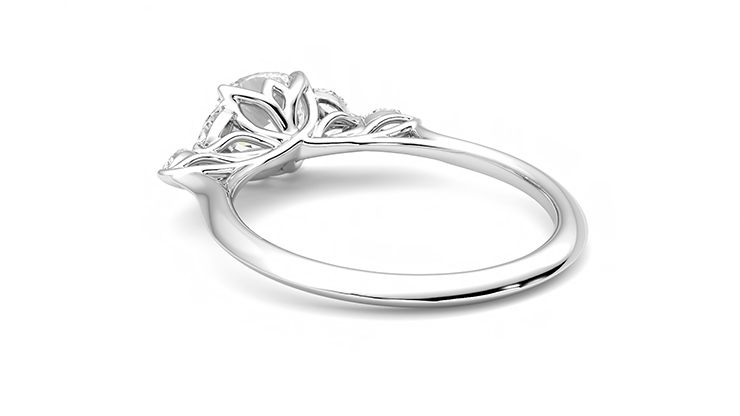 Taylor & Hart Tamora Cushion Engagement Ring 360 degree image 17