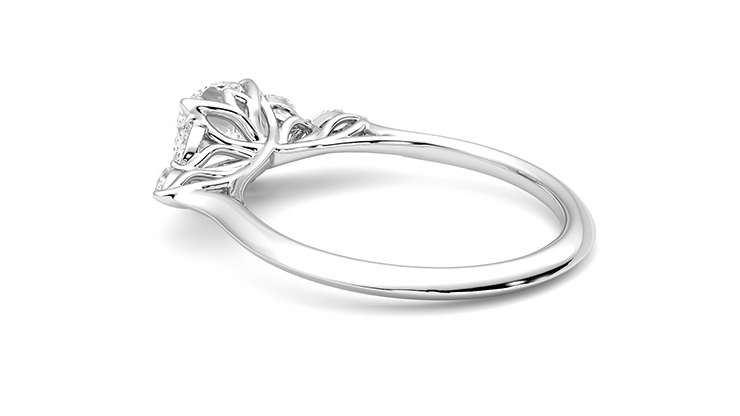 Taylor & Hart Tamora Cushion Engagement Ring 360 degree image 18