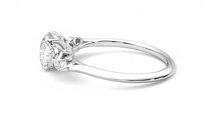 Taylor & Hart Tamora Cushion Engagement Ring 360 degree image 20