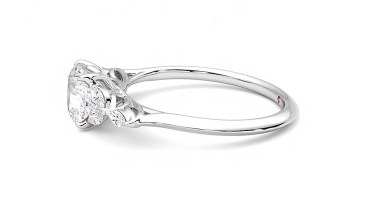 Taylor & Hart Tamora Cushion Engagement Ring 360 degree image 21