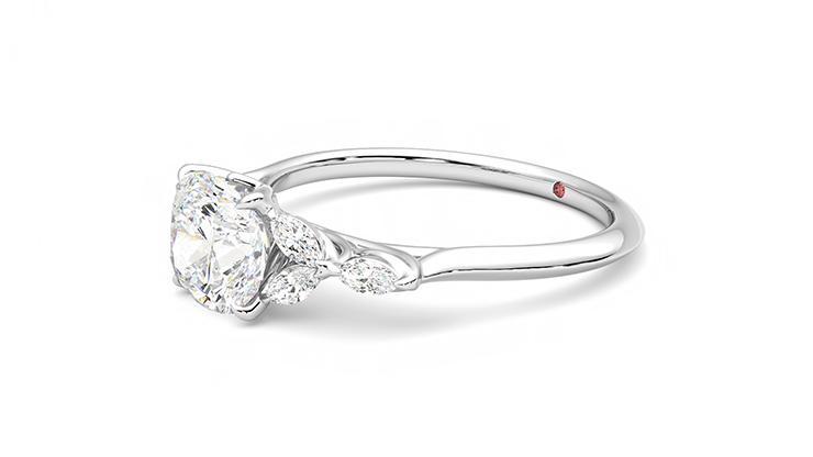Taylor & Hart Tamora Cushion Engagement Ring 360 degree image 23