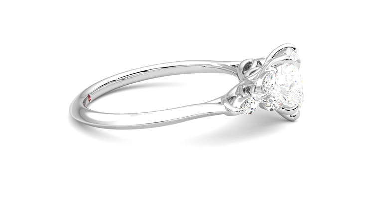 Taylor & Hart Tamora Heart Engagement Ring 360 degree image 9