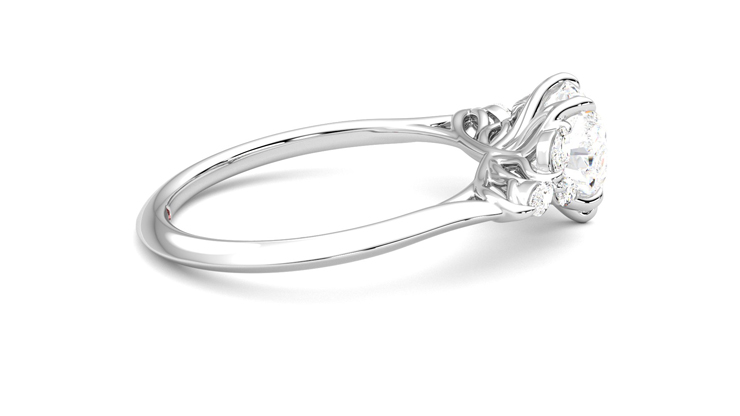 Taylor & Hart Tamora Heart Engagement Ring 360 degree image 10