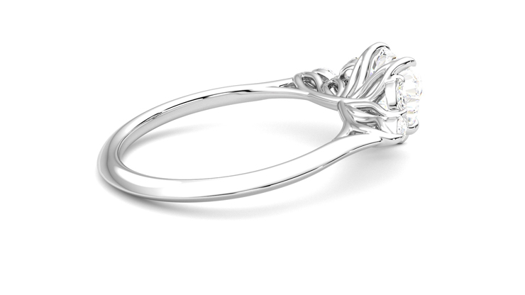 Taylor & Hart Tamora Heart Engagement Ring 360 degree image 11