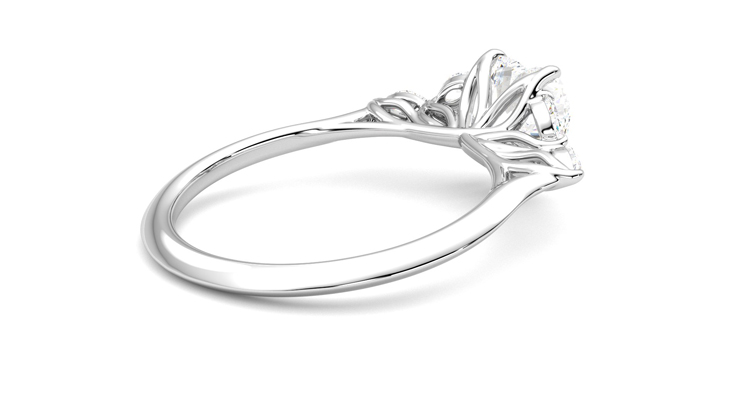 Taylor & Hart Tamora Heart Engagement Ring 360 degree image 12