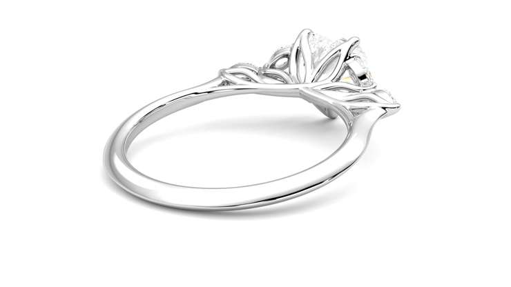 Taylor & Hart Tamora Heart Engagement Ring 360 degree image 13