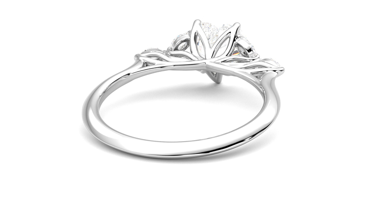 Taylor & Hart Tamora Heart Engagement Ring 360 degree image 14