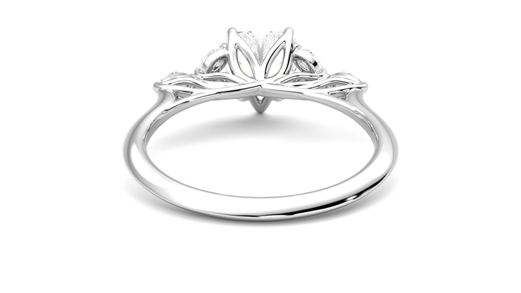 Taylor & Hart Tamora Heart Engagement Ring 360 degree image 15