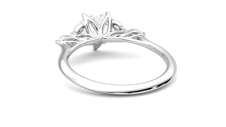 Taylor & Hart Tamora Heart Engagement Ring 360 degree image 16