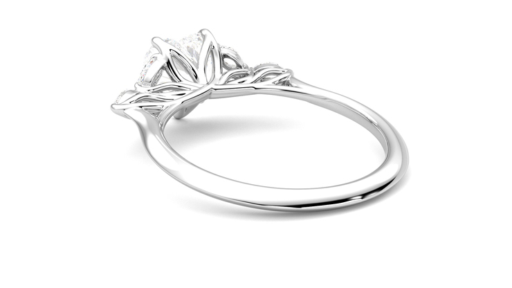 Taylor & Hart Tamora Heart Engagement Ring 360 degree image 17