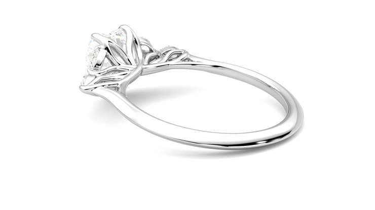 Taylor & Hart Tamora Heart Engagement Ring 360 degree image 18